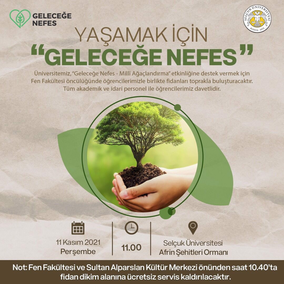 Geleceğe nefes fidan dikme